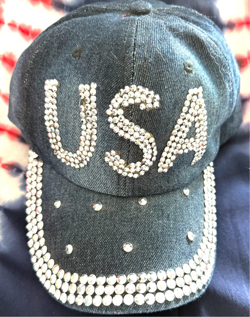 U.S.A. Bling Denim Hat.