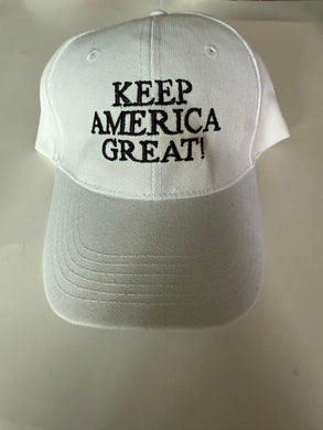 SALE !!! “Keep America Great”   Hat-choices - Red or White Available@ TrumpGirl.com