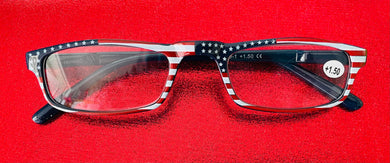Patriotic Reader Glass’s - 1.5 , 2.5, & 3.5 Strength’s