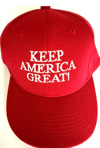 SALE !!! “Keep America Great”   Hat-choices - Red or White Available@ TrumpGirl.com