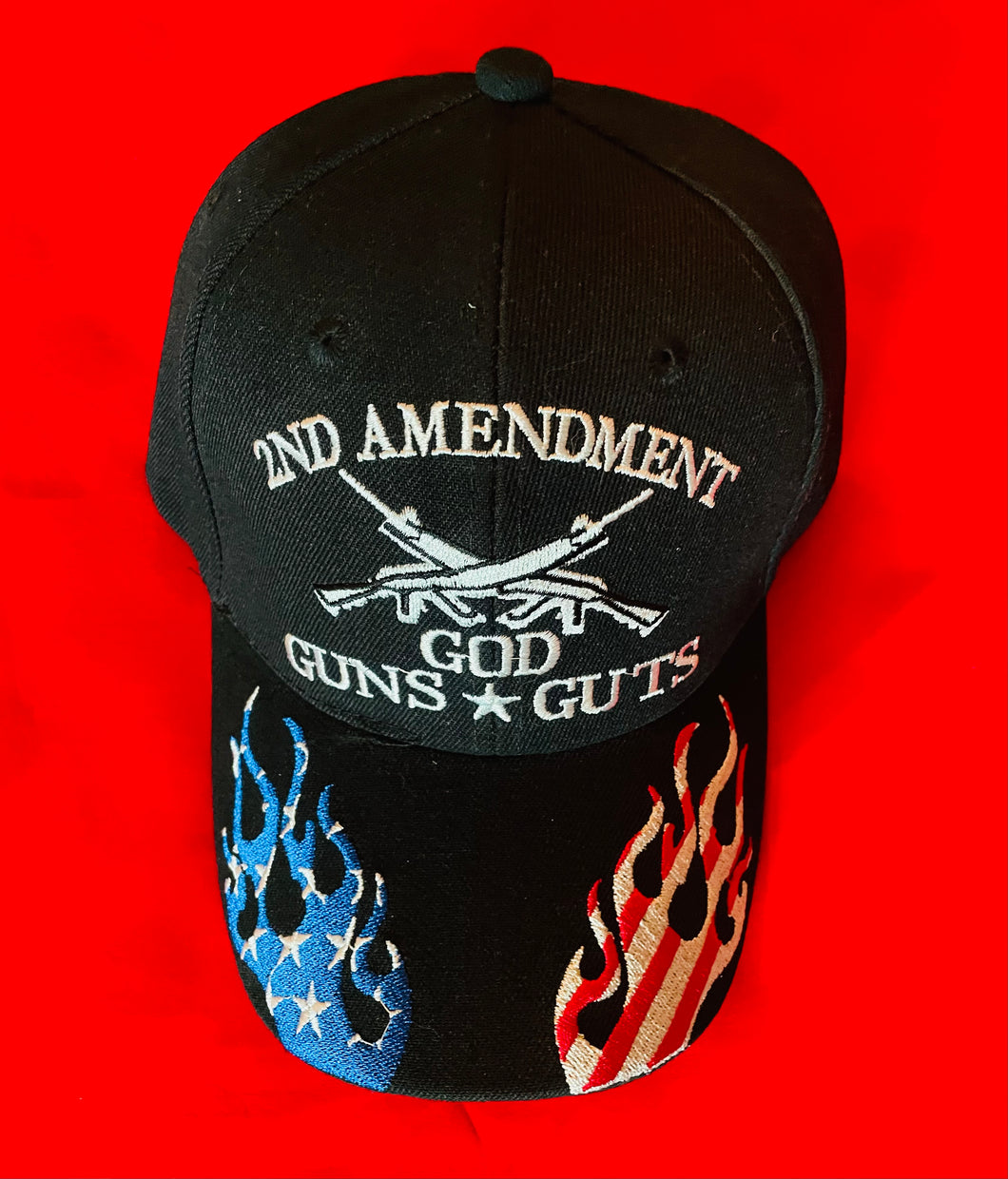 Hat - “2nd Ammendment - God Guns & Guts 3 colors - Navy,Black,Camo