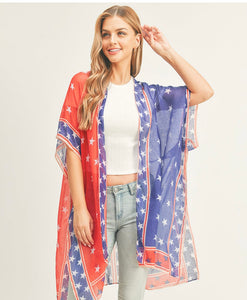American USA Flag Print Vests (6 Choices)