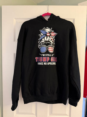 Hoodie - your choice red or black .