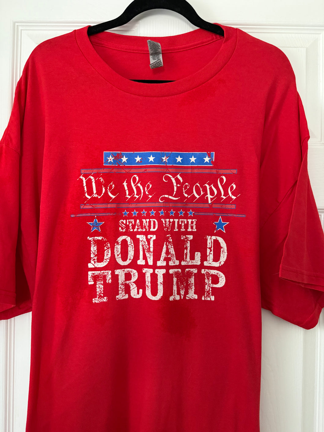 SALE !!! - “We the people stand with Trump” - Shirt - Red or Grey.