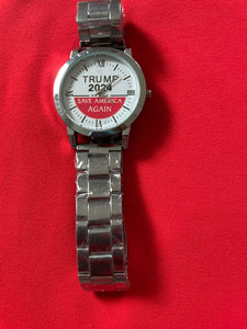 Trump 2024 - Save America! Stainless Steel Watch