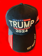 Load image into Gallery viewer, HATS- TRUMP 2024 “KEEP AMERICA GREAT” 4 Color Choices. Available for purchase @ TrumpGirl.com