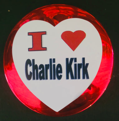I ❤️ Charlie 3” Pin/Button - Celebrate our beloved . Available @ TrumpGirl.com