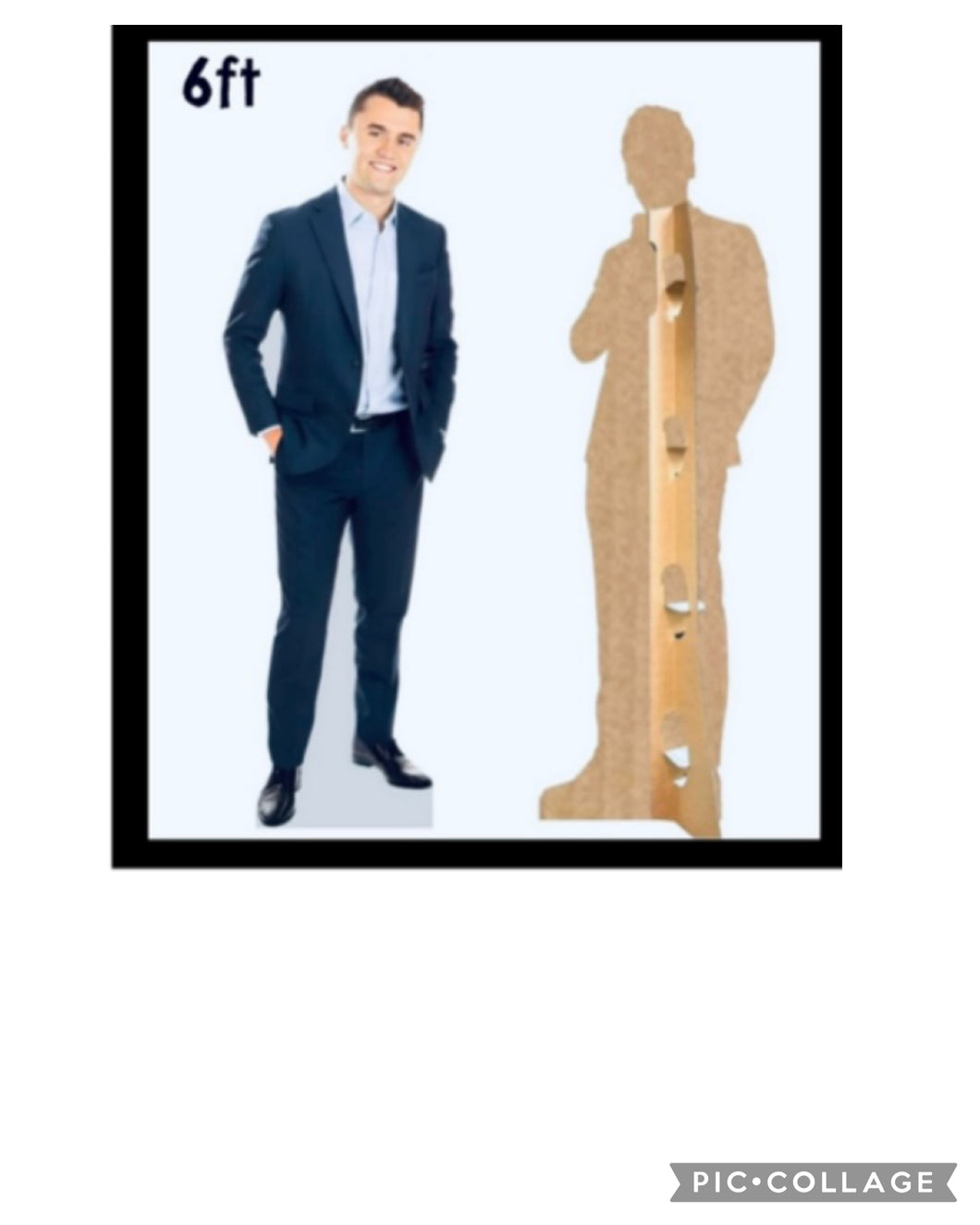 Celebrate The Man who opened up the eyes around  the world with goodness & left footprints forever on our hearts ❤️CHARLIE KIRK -……….Life Size Cardboard Cut Out . 6 ft. Tall - Made in The USA. Available For Purchase @ TrumpGirl.com