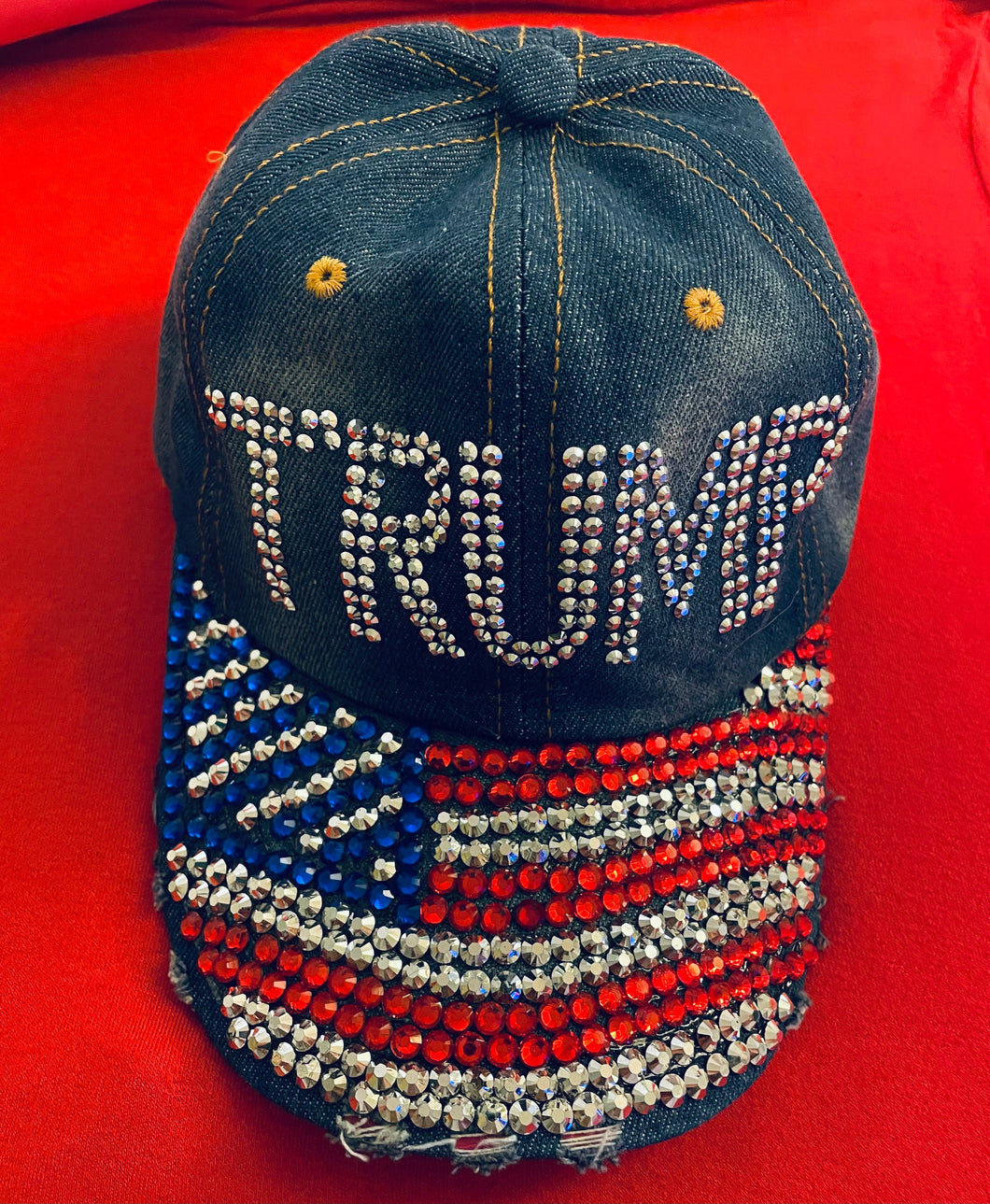 Trump Studded Jean Hat