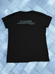 “I Am The Turning Point -Ladies V- neck T-Shirt- 2-Sided-  BACK States Charlie Kirk’s Words.Choice Of Back Or Red. PLEASE CLICK On    Photo For Better Visibility. For purchase at TrumpGirl.com