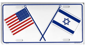 U.S.A-Israel License Plate