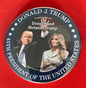President Trump & Melania 3”  Button/Pin ( set of 3)
