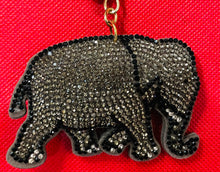 Load image into Gallery viewer, Sparkly Elephant Key Chain ( color choice ) - blue or brown)