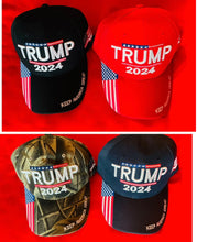 Load image into Gallery viewer, HATS- TRUMP 2024 “KEEP AMERICA GREAT” 4 Color Choices. Available for purchase @ TrumpGirl.com