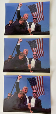 The Iconic Photo Of The Strongest President Ever !!! Bumper Stickers (Set of 3) size 3.5” x 5”