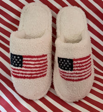 Load image into Gallery viewer, American USA Flag Embroidered Soft Home Indoor Floor Slippers