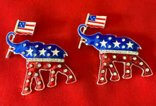 Load image into Gallery viewer, Patriotic Elephant Flag Waving Pin