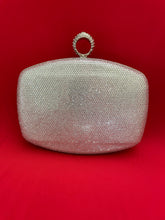 Load image into Gallery viewer, Beautiful Crystal Clutch Bag Red or Silver .