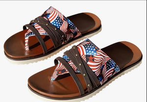 Flag Themed Sandals