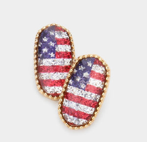 Flag Earrings