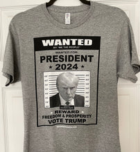 Load image into Gallery viewer, Wanted by We The People T-Shirt (2 colour choice’s) grey or tan