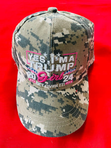 “Yes I’m a Trump Girl-Get Over It” Trump 2024 - 3 Colors . Available @ TrumpGirl.com