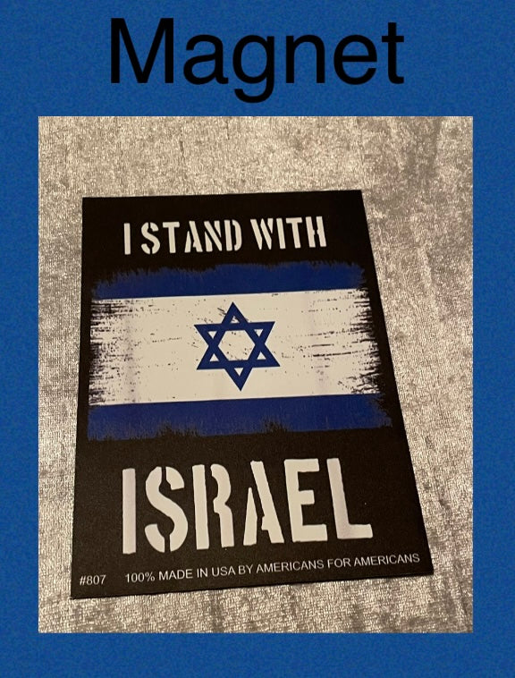 “I STAND WITH ISRAEL” MAGENT (set of 3)