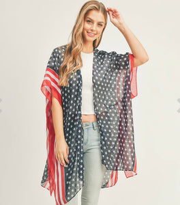American USA Flag Print Vests (6 Choices)