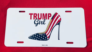 Trump Girl License Plate