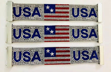 Load image into Gallery viewer, USA RHINESTONE FLAG BRACELET