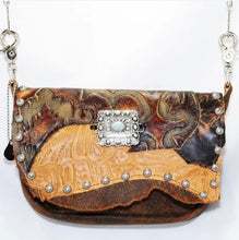 Load image into Gallery viewer, Vintage Cowhide Leather Concealed Carry Hand Bag