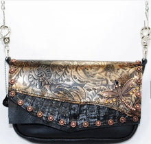 Load image into Gallery viewer, Bronze Foil Leather Concealed Carry Hand Bag