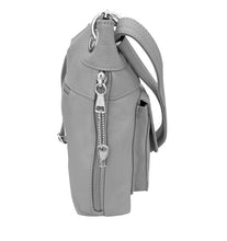Load image into Gallery viewer, Grey, Black, Purple, or Olive Genuine Leather Concealed Carry Hand Bag