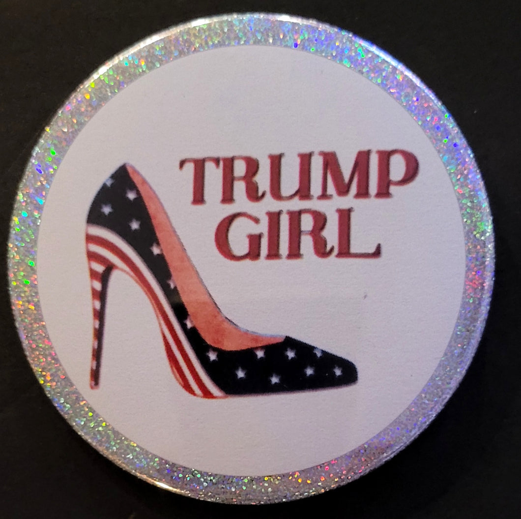 Trump Girl Button