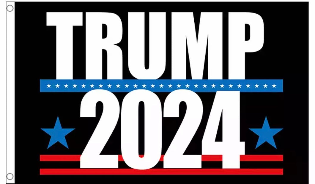 Red , White , Blue Trump 2024 Flag