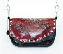 Load image into Gallery viewer, Red Feather Leather Concealed Carry Hand Bag