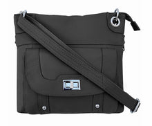 Load image into Gallery viewer, Grey, Black, Purple, or Olive Genuine Leather Concealed Carry Hand Bag